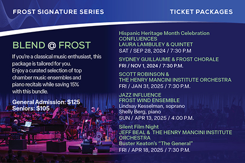 Frost Music Live Ticket Packages