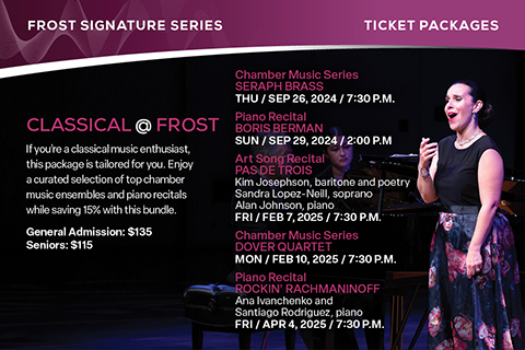 Frost Music Live Ticket Packages