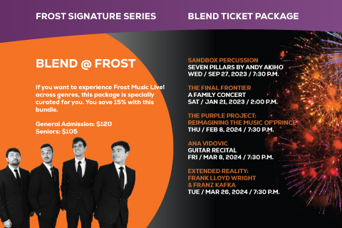 Frost Music Live, 2023 Signature Series, Classical Ticket Package